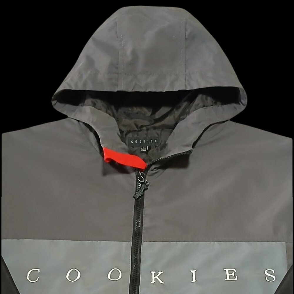 "Cookies" StreetWear Hooded Windbreaker Jacket